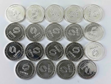 Group of 19 OPM Metals 1 oz .999 Fine Silver Rounds