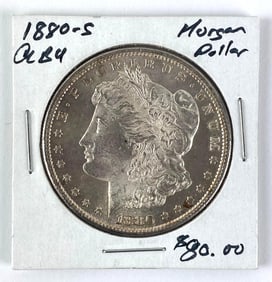 1880 S US $1 Morgan Silver Dollar