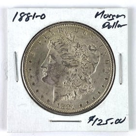1881 O US $1 Morgan Silver Dollar