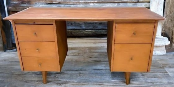 Winchendon Paul McCobb MCM Maple Desk