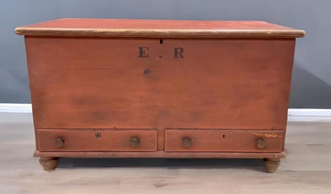 Antique 2 Drawer Blanket Chest