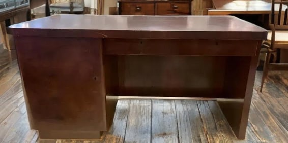 Vintage Art Deco Walnut Desk