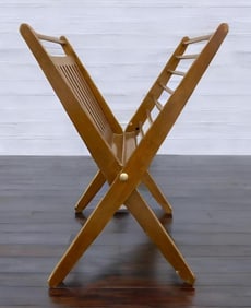 Nasco Yugoslavia Folding Wood Magazine Rack