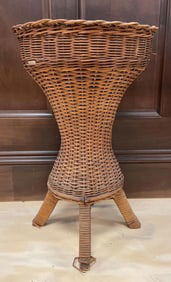 Vintage Wicker Side Table