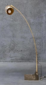 Vintage MCM Chrome Arc Floor Lamp