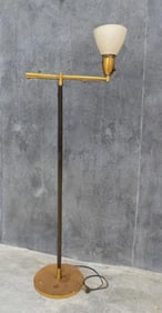 MCM Rembrandt Brass Swivel Arm Floor Lamp