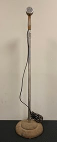 Vintage Astatic Model VA Microphone with Stand
