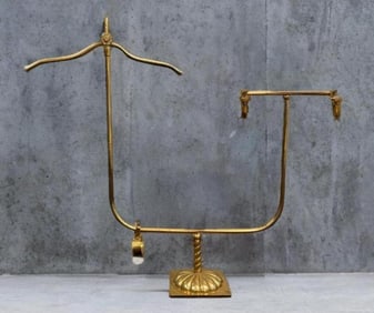 Antique Brass Butlers Valet