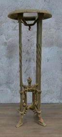 Antique Wrought Iron Zodiac Smoking Stand