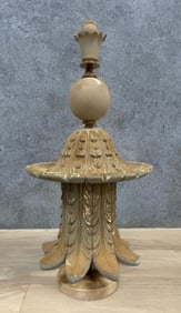 Antique Plaster Ornate Light Pole Top