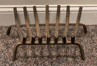 Antique Wrought Iron Fireplace Log Holder