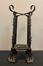 Antique Wrought Iron Fish Bowl Stand