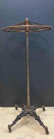 Antique Cast Iron In Store Swivel Clothing Rack
