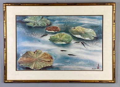 Hsing-Hua Chang Lilly Pad Pond Lithograph