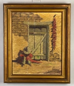 K.L. Wenck Siesta Oil Painting on Canvas