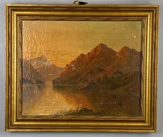 Donald Campbell Morning Mountains Oil Painting on Canvas