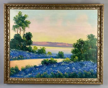 Sunrise on the River Oil Painting on Board