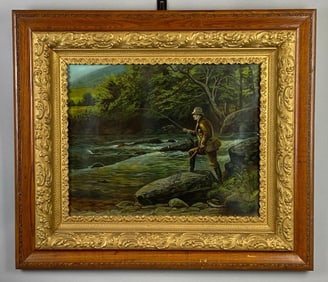 Phillip R. Goodwin Trout Fishing Lithograph Print