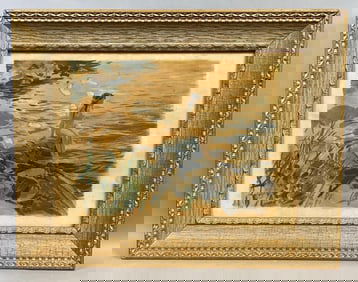 John Whorf Nude on Riverbank Lithograph Print