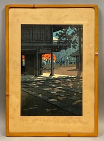 Kawase Hasui Heiringi Temple at Nobidome Tokyo Woodblock Print