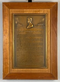 Lincolns Gettysburg Address Brass Plaque