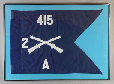 United  States A Company 2nd Battalion 415th Infantry Flag