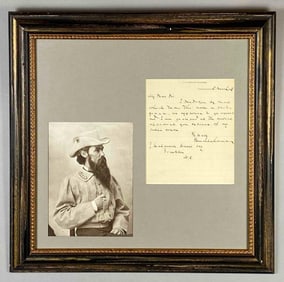 1800s General William Mahone Signed Letter with Photograph