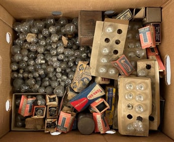 Group of Antique Ford Model T Light Bulbs