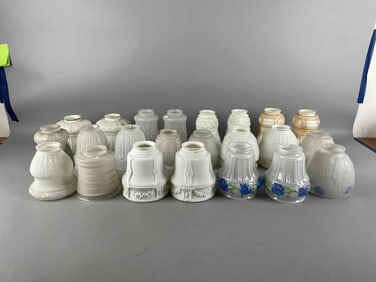 Group of Antique Glass Shades
