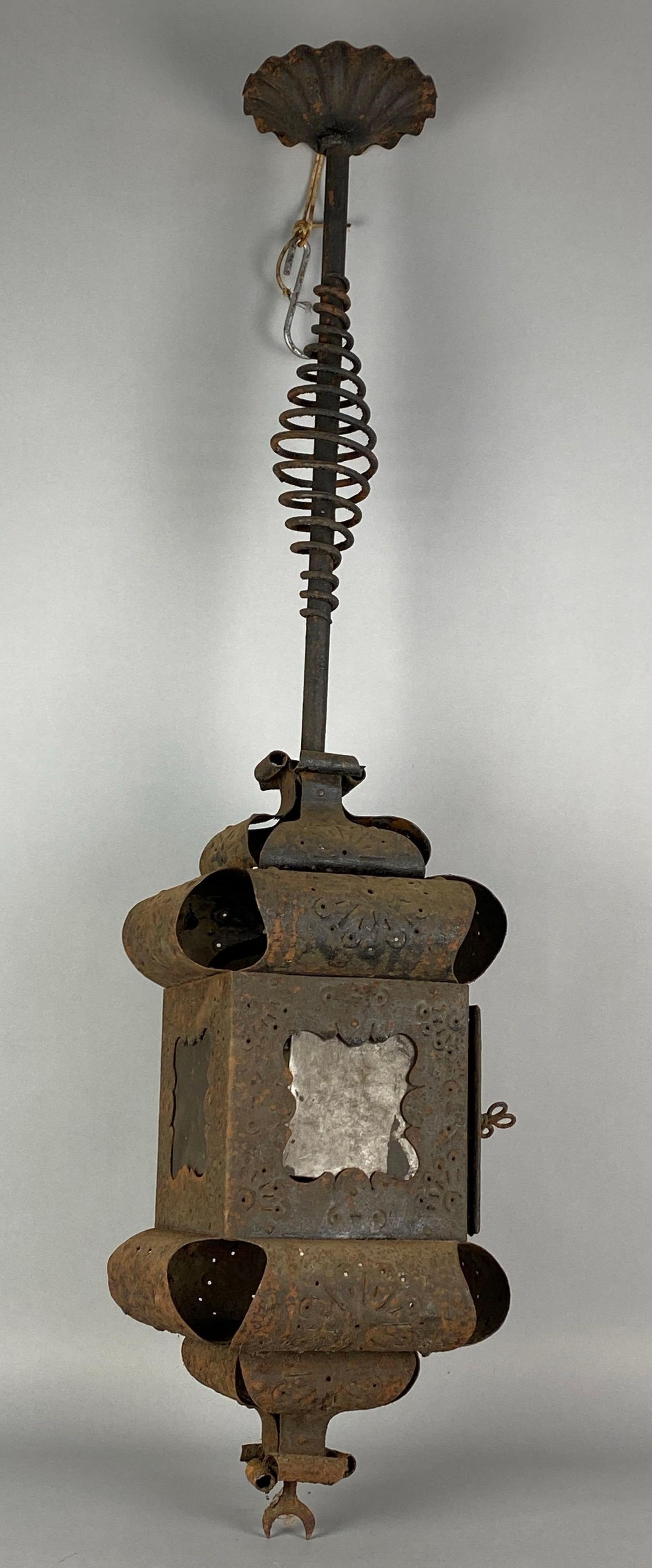 Antique Gothic Wrought Iron Gas Light Fixture (1 of 4)