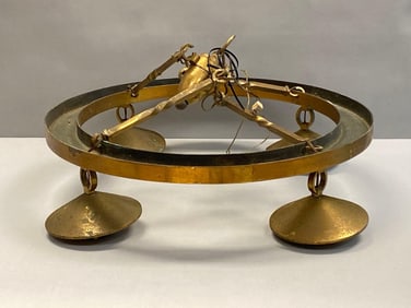 Antique Brass 4 Arm Chandelier