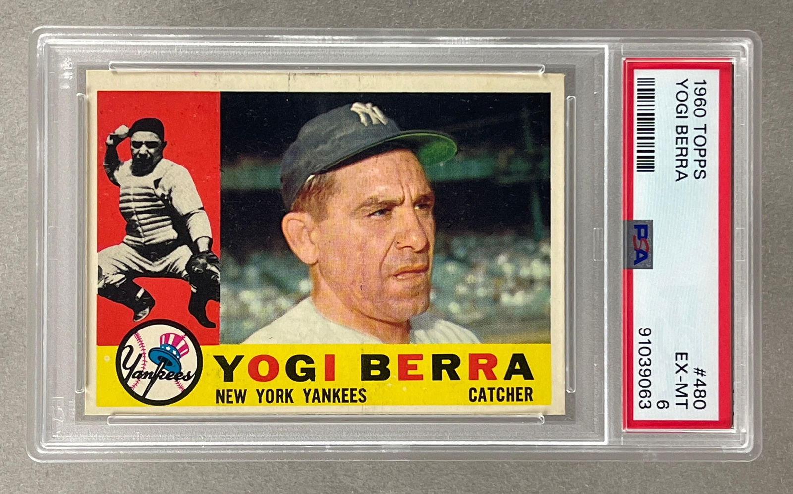 1960 Topps Yogi Berra #480 PSA 6