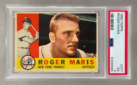1960 Topps Roger Maris #377 PSA 5