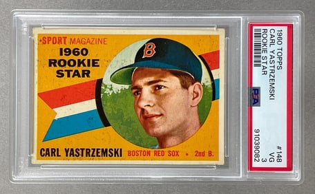1960 Topps Carl Yastrzemski Rookie Star #148 PSA 3