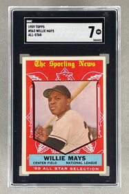 1959 Topps Willie Mays All-Star #563 SGC 7