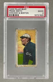 T206 Polar Bear Chicago and Boston Frank Smith PSA 2