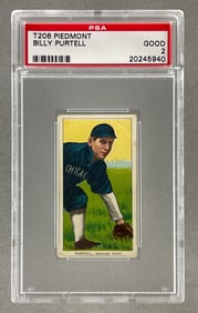 T206 Piedmont Billy Purtell PSA 2