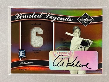 2004 Leaf Limited Al Kaline Auto Jersey 22/50