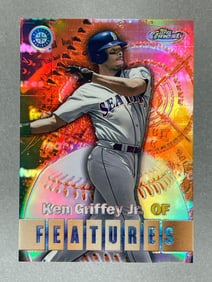 Rare 2000 Topps Finest Refractor Ken Griffey Jr, Alex Rodriguez #121