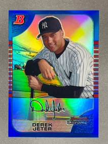 2005 Bowman Chrome Blue Refractor Derek Jeter 40/150