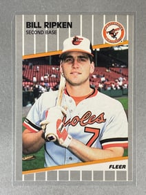 1989 Fleer Bill Ripken #616 F-Face Black Scribble