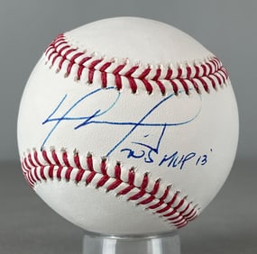 David Ortiz Signed Official MLB Rawlings Baseball with Inscription and JSA COA