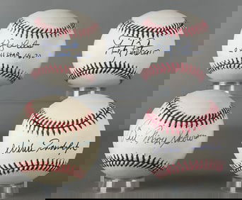 4 - 1960s - 70s New York Yankees Stars Signed MLB Baseballs