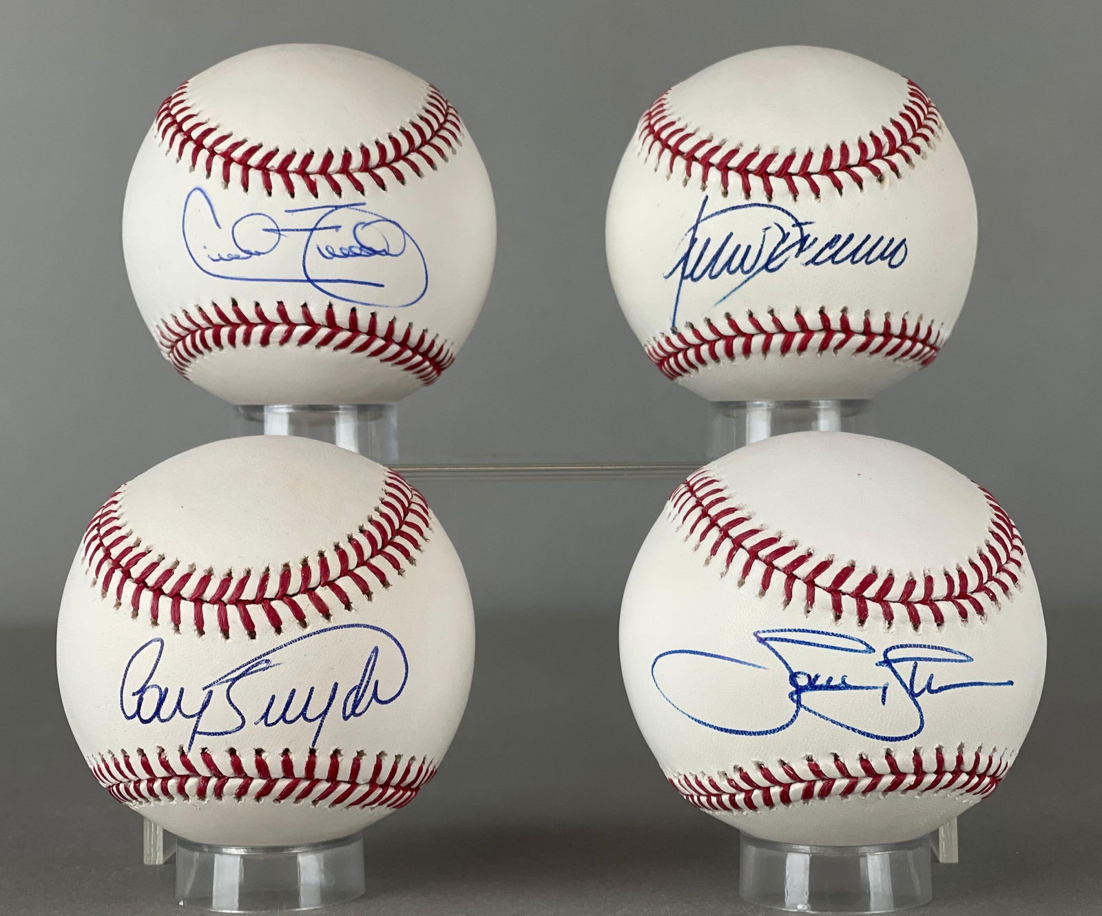 Cecil Fielder, Cory Snyder, Julio Franco, and Tom Gordon Signed Baseballs (1 of 3)