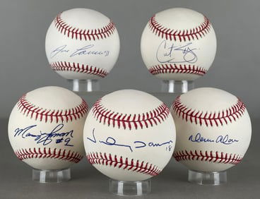 5 - 1990s Baseball Stars Signed Official Rawlings Baseballs