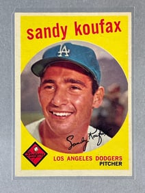1959 Topps Sandy Koufax #163