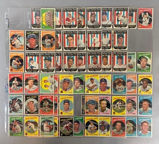 84 - 1959 Topps Baseball Cards with, HOFs, Stars, and Rookies
