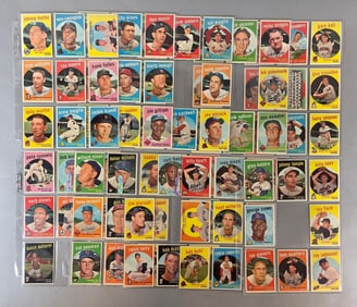 83 - 1959 Topps Baseball Cards with HOFs, Stars, and Rookies