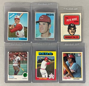 6 - 1966 - 70 Topps Pete Rose Cards
