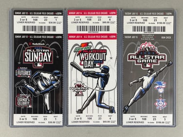 2003 MLB All-Star Game, Workout Day and Sunday Full Tickets